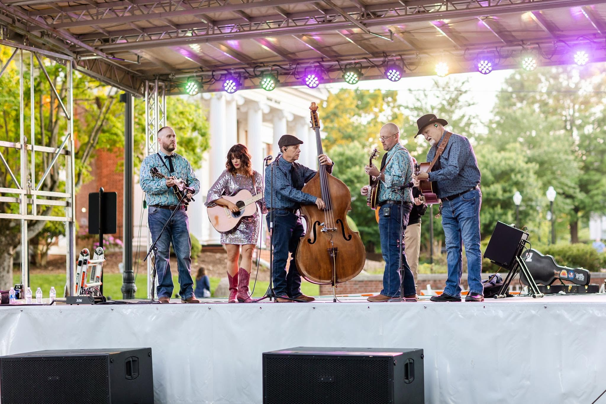 Wood Family Tradition performing bluegrass music